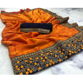 Sana Silk Saree With Heavy Embroidery Work